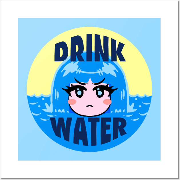 DRINK WATER Wall Art by akairiot